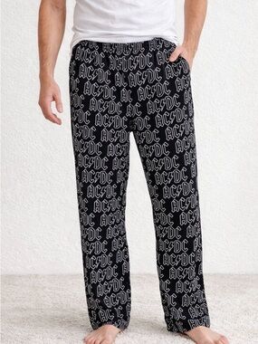 AC/DC Branded Men's Pajamas Bottom Lounge Pants XL NWT